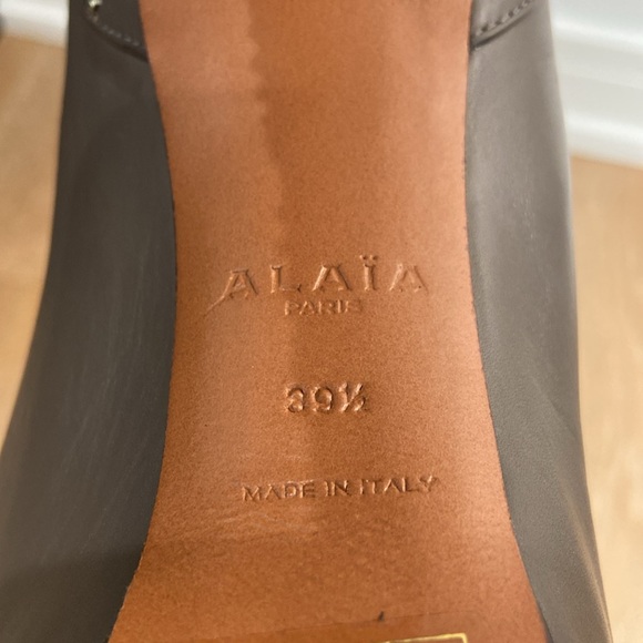 ALAÏA Leather Combat Boots - Picture 7 of 7